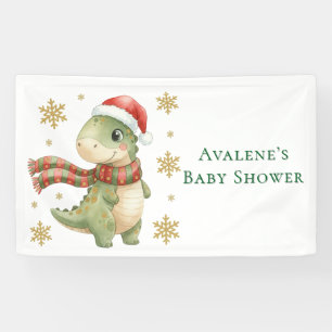 Banderoles Fête d'anniversaire de dinosaure de Noël