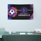 Banderoles Fête d'anniversaire de football (Salon professionnel)