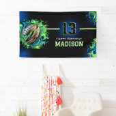 Banderoles Fête d'anniversaire de football (En situation)