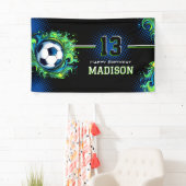 Banderoles Fête d'anniversaire de football (En situation)