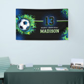 Banderoles Fête d'anniversaire de football (Salon professionnel)