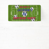 Banderoles Fête d'anniversaire de football (Insitu)