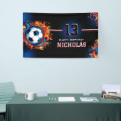 Banderoles Fête d'anniversaire de football (Salon professionnel)