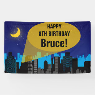 Banderoles Fête d'anniversaire de garçons de super héros