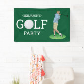 Banderoles Fête d'anniversaire de golf (En situation)