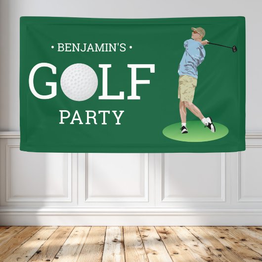 Banderoles Fête d'anniversaire de golf