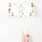 Banderoles Fête d'anniversaire de la danse et de la fillette (Insitu)