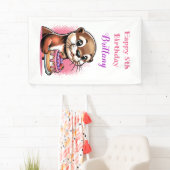 Banderoles Fête d'anniversaire de la fille à thème Otter (En situation)