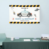 Banderoles Fête d'anniversaire de la police de l'enfant Bienv (Salon professionnel)
