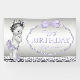 Banderoles Fête d'anniversaire de la Princesse Violette