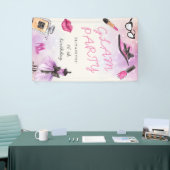 Banderoles fête d'anniversaire de la retouche glam sparkle (Salon professionnel)