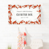 Banderoles Fête d'anniversaire de l'écrevisse rouge (En situation)