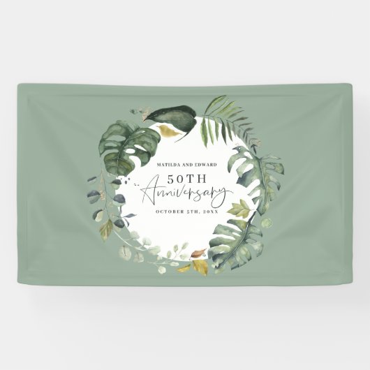 Banderoles Fête d'anniversaire de mariage de photo de (Horizontal)