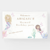 Banderoles Fête d'anniversaire de Mermaid Make Waves (Horizontal)