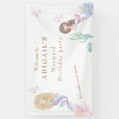 Banderoles Fête d'anniversaire de Mermaid Make Waves (Vertical)