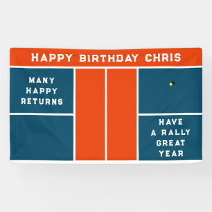 Banderoles Fête d'anniversaire de Pickleball