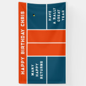 Banderoles Fête d'anniversaire de Pickleball (Vertical)