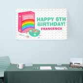 Banderoles Fête d'anniversaire des céréales arc-en-ciel (Salon professionnel)
