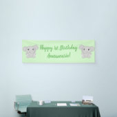 Banderoles Fête d'anniversaire des éléphants (Salon professionnel)