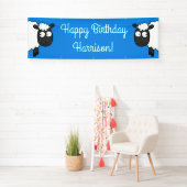 Banderoles Fête d'anniversaire des moutons (En situation)