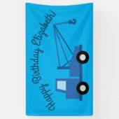 Banderoles Fête d'anniversaire du camion Tow (Vertical)