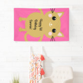 Banderoles Fête d'anniversaire du chat (En situation)