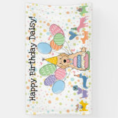 Banderoles Fête d'anniversaire du chien Cockapoo Cavapoo abri (Vertical)