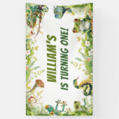 Banderoles Fête d'anniversaire du reptile Show (Vertical)