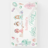 Banderoles Fête d'anniversaire fille au Spa (Vertical)