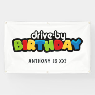 Banderoles Fête d'anniversaire Fun Drive By