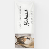 Banderoles fête d'anniversaire garçon loup photo mignonne ani (Vertical)