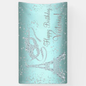 Banderoles Fête d'anniversaire Masquerade à Paris (Vertical)