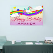 Banderoles Fête d'anniversaire mignonne de licorne (Salon professionnel)