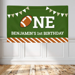 Banderoles Fête d'anniversaire personnalisée de football 1ère