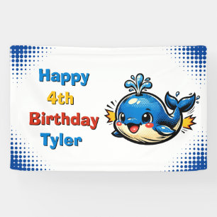 Banderoles Fête d'anniversaire personnalisée sur le thème de