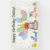 Banderoles Fête d'anniversaire pour chien Cockapoo/Cavapoo Sm (Vertical)