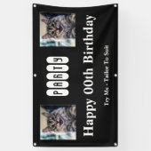 Banderoles Fête d'anniversaire pour des jumeaux (Vertical)