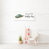 Banderoles Fête d'anniversaire pour garçons avec une berline (En situation)