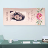 Banderoles fête d'anniversaire rose or photo parties scintill (Salon professionnel)