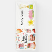 Banderoles Fête d'anniversaire spa (Vertical)