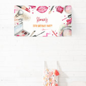 Banderoles Fête d'anniversaire spa beauté et maquillage (Insitu)