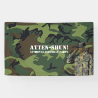 Fête d'anniversaire sur le thème de l'armée