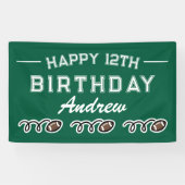 Banderoles Fête d'anniversaire sur le thème du football améri (Horizontal)