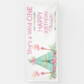Banderoles Fête d'anniversaire Wild One (Vertical)