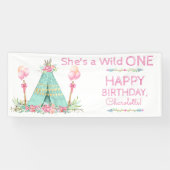 Banderoles Fête d'anniversaire Wild One (Horizontal)