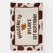 Banderoles Fête d'anniversaire Wild One Cowboy (Verticale)