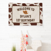 Banderoles Fête d'anniversaire Wild One Cowboy (Insitu)