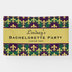 Banderoles Fête de Bachelorette personnalisée de Mardi Gras