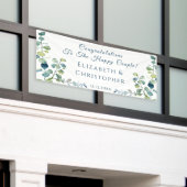 Banderoles Fête de fiançailles Félicitations Eucalyptus (Bâtiment extérieur)