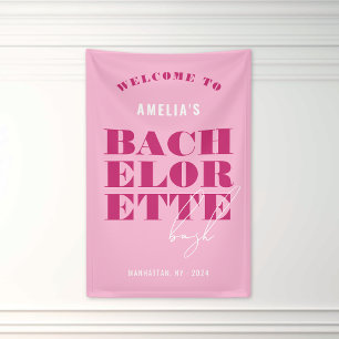 Banderoles Fête de Fiançailles Rose Bold